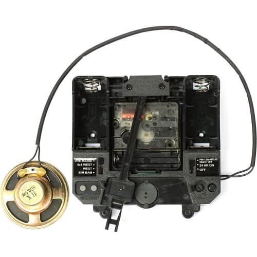 R Silent Sweep Movement with Music Chime Box Plastic Quartz mechanism with hands & Pendulum drive units DIY Clock Accessory Kits