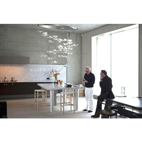 Seagull bird creative shop decoration hotel clothing store studio coffee shop exhibition hall mall art chandelier bird lamp