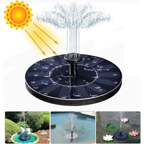 16cm Solar Power Water Fountain Pump Bird Fountain Water Floating Fountain Pond Garden Patio Decor Lawn Decoration