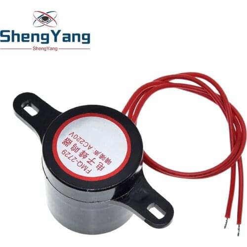 ZMQ-2729 Buzzer Beeper AC220V 10MA 90DB Alarm Siren For Arduino