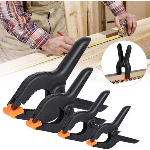 1*Carpentry Spring Clamp DIY Nylon 3/4/6/9 Inch Modeling Photo Studio Background Workshop Craft Carpentry Woodworking Tool