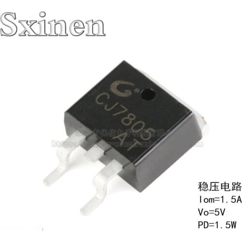 CJ7805 TO-263-2 1.5A/5V/1.5W SMD Linear Voltage Regulator Circuit Chip