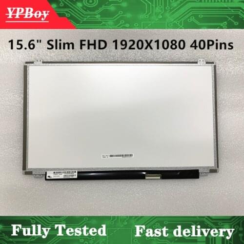 15.6" IPS LCD Screen matrix 40Pins FHD 1920X1080 LP156WF4-SLB5 Fit B156HTN03.3 B156HTN02.1 N156HGE-LG1 N156HGE-LB1 N156HGE-LA1