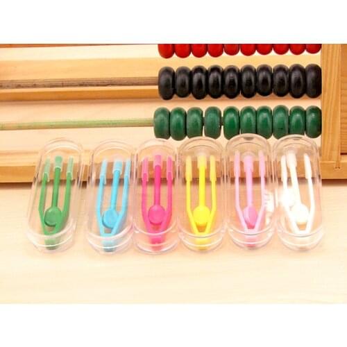 20pcs New High quality practical lenses tweezers clip Thickened glasses set Wearing Sticks contact lens case Accessories tools