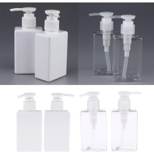 4Packs 150mL (5 ounce) Refillable Empty Durable Plastic Shampoo & Conditioner Pump Refillable Bottles Set
