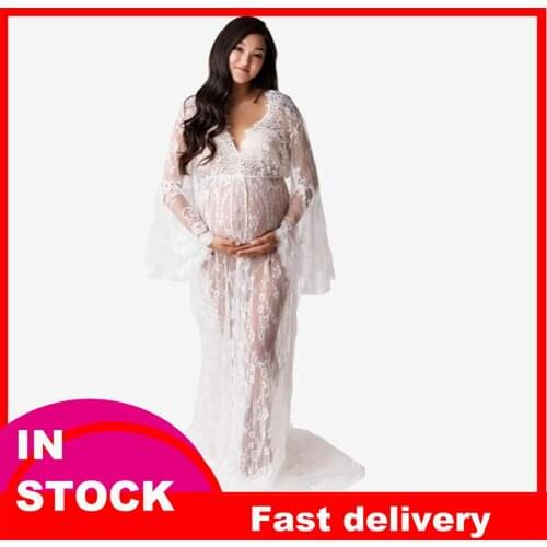 4# Women Dress Maternity Pregnant Photography Props Pagoda Prom Gown Dress Maternity Dresses For Photo Shoot Платья Для Женщин