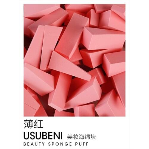 50pcs Super Soft Triangle Sponge Block Cushion Makeup Blender Cosmetic Puff Makeup Spong Wet and Dry Make-up Beautifying Egg