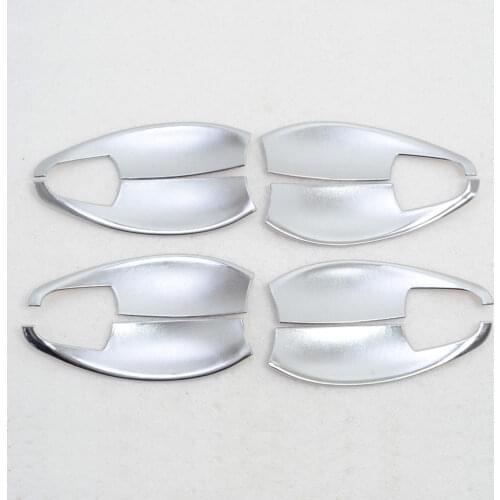 8pcs/set Chrome Side Car Door Handle Bowl Insert Cover Guard Trim Fit For Honda CR-V CRV 2015 2016 Car Styling Accessories
