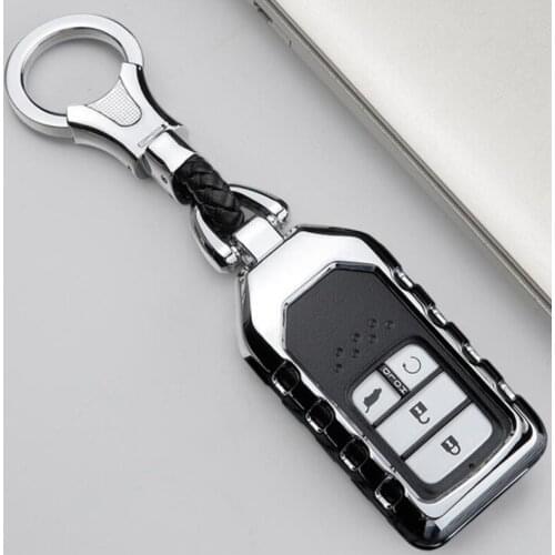 Aluminum Alloy Car Styling Remote Smart Key Cover Case Protect Shell For Honda For Fit For Civic For HR-V CRV Odyssey Accord