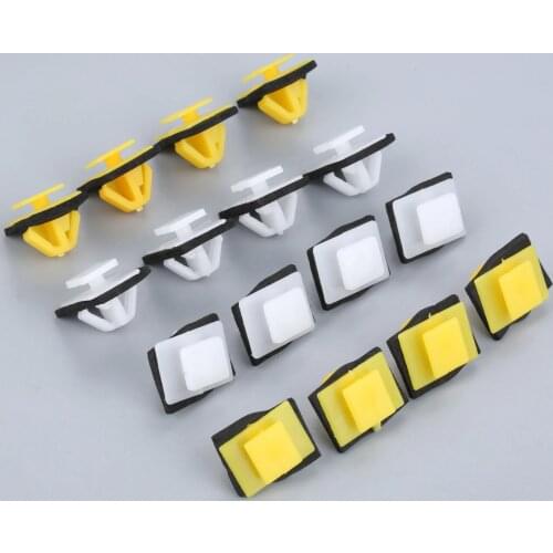 Mgoodoo 50Pcs Car Plastic Fastener Door Guard Plate Wheel Eyebrow Clips For Elantra Cerato Sportage Tucson KIA Seahorse