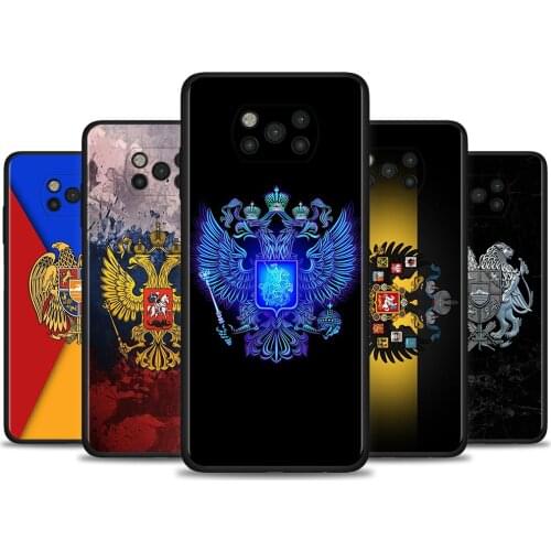 Russia Coat Of Arms Eagle Flag Caso for Mi Note 10 Pro Fundas for Mi CC9 Pro CC9E A3 A2 Case For Poco X3 M3 Pro NFC F1 Coque