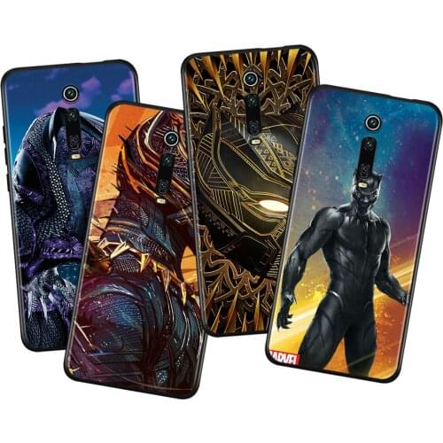 Marvel Avengers Black Panther For Xiaomi Redmi 9i 9T 9A 9C 9 8A 8 GO 7 7A S2 Y2 6 6A 5 5A 4X Prime Pro Plus Black Phone Case