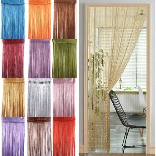 Door Fly Screen & Room Divider Top Rod Single Slot Hot Brand New 1pc Voile Net Curtains String High quality Curtain Panels 200cm