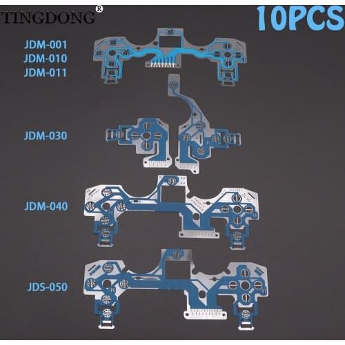 For PS4 001010 030 040 050 Blue Controller Conductive Film Keypad Flex Cable Buttons Ribbon Circuit Board