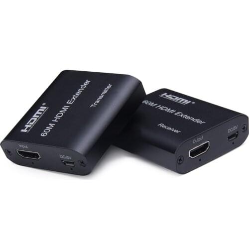 HDMI extender over cat6/cat5e cable up to 60M 165ft full HD1080P supported HDMI extender cable amplifier for HDTV Apple TV PS4