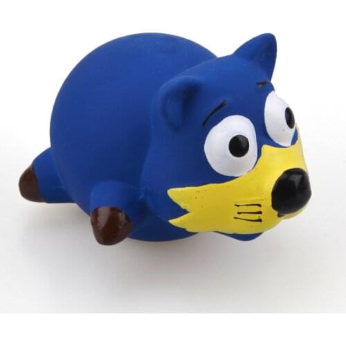 Interaction Pet Dog Toy Squeak Cartoon Fox Shape Non Toxic Tooth Cleaning Durable Funny Dogs Toys Training Pet Accessories