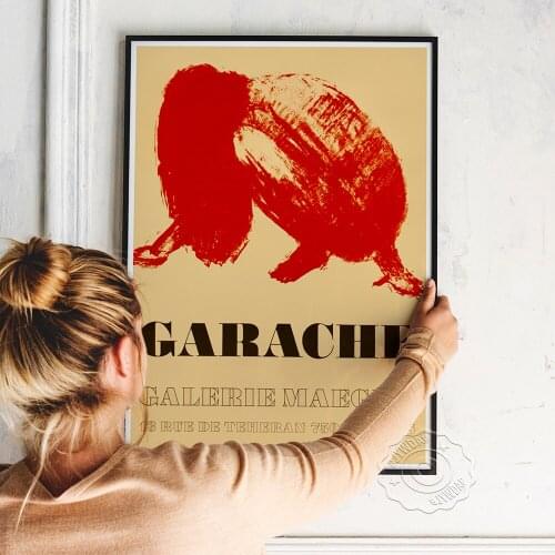 Claude Garache Exhibition Museum Poster Retro Wall Art Canvas Painting Vintage Prints Art Home Room Decor Gallery Wall Picture
