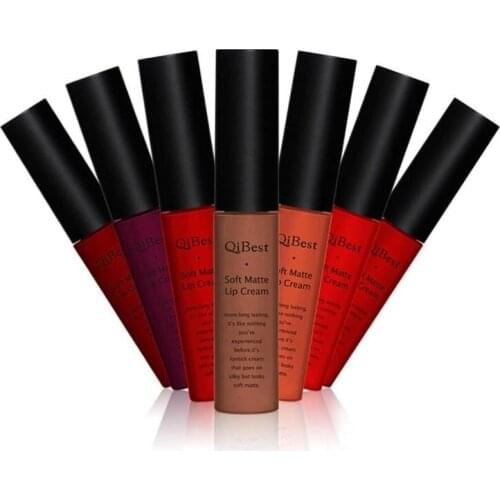 Makeup Lipstick Matte Lipstick Brown Nude Black Color Liquid Lipstick Lip Gloss Matte Batom Matte Maquiagem Cosmetics