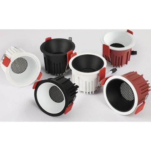 Round Frameless COB dimmable Recessed Downlight 5W 7W 9W 12W 15W 20W LED Ceiling Spot Light for Bedroom Living room Kitchen