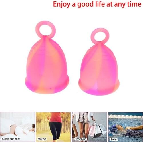 Medical Silicone Menstrual Cup Lady Women Period Cup Feminine Hygiene Menstrual Silicone Cup Colletor Copita