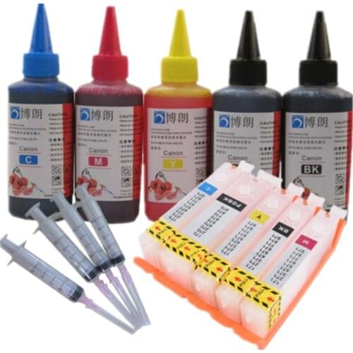 For Canon TS5040 TS6040 TS 5040 TS 6040 MG6840 MG5740 Refillable ink cartridge PIxma printer 5 Color ink With ARC Chip PGI470