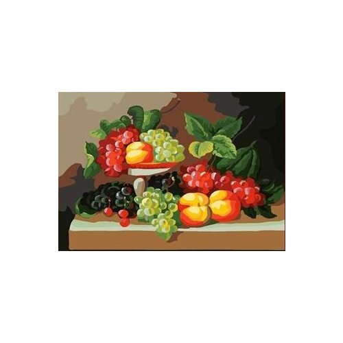 Fruit berry still life painting by numbers DIY digital oil painting on canvas hand painted coloring by numbers home decor
