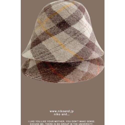 2021 New Autumn and Winter New Wool Fisherman Hat Hat Female Fashion Color Wild Painter Hat Wool Hat Tide