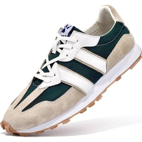 New Men Casual Chunky Sneakers Lac-Up Spring Flat Shoes Lightweight Soft Walking Footwear Tenis Feminino Zapatillas Espadrilles