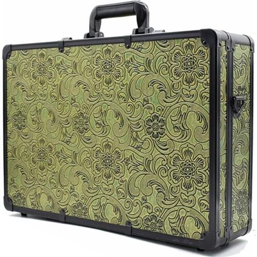 Professional make-up organizer make-up, beauty and hairdressing tools storage box travel large capacity storage bag suitcase