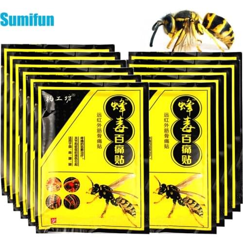 88pcs/11bags Bee Venom Pain Relief Patch Arthritis Plasters Lumbar Spine Rheumatoid Neck Shoulder Body Sprain Orthopedic Sticker