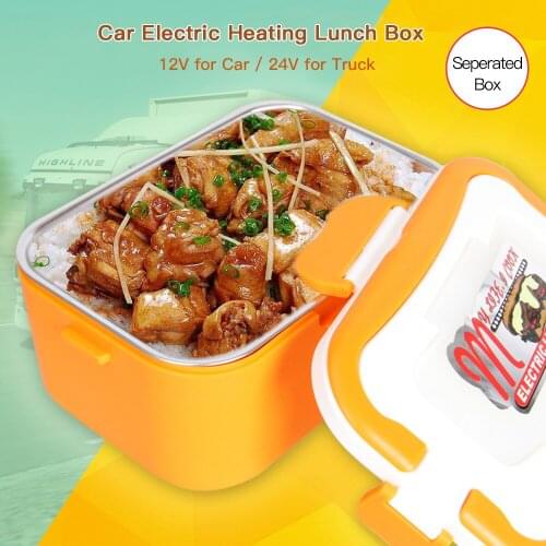 1.5L 12V Portable Car Electric Heating Lunch Box Bento Food Warmer Container for Traveling Heating Car Rice Cooker