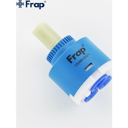 1PC 40mm Ceramic Cartridge Faucet Cartridge Mixer Low Torque Spindle Free Rotation Flat Base kitchen Faucet Accessories F50-3