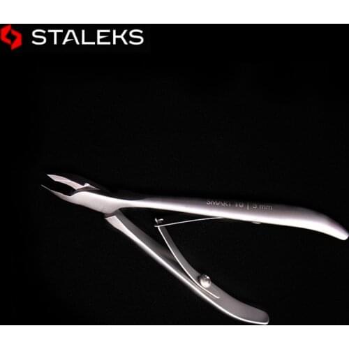 STALEKS Stainless Steel NS-10-3 Expert Series Cuticle Nipper Trimming High Precision Dead Skin Cuticle Scissors