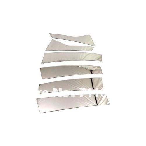 Car Styling Chrome B-Pillar Trim Cover Stainless Steel For Cadillac SRX