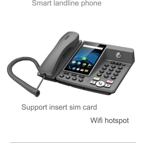 Smart LTE 4G Fixed Wireless landline Android 7.0 with 4G SIM network videophone glob universal elderly WIFI video mobile phone