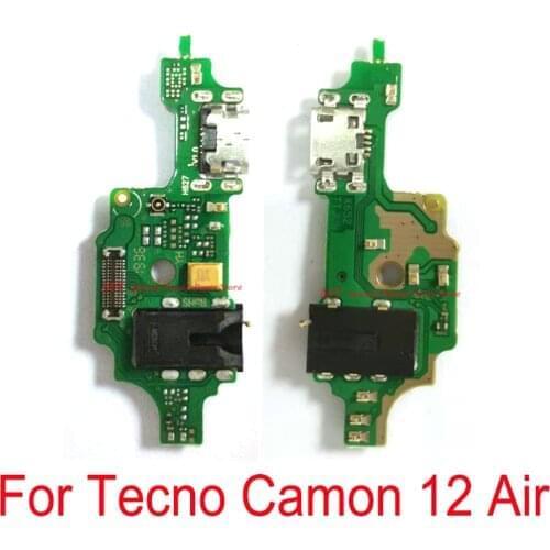 10 PCS USB Charging Port Dock Connector Board Flex Cable For Tecno Camon 12 Air Charge Charger Port Board Replacement Parts