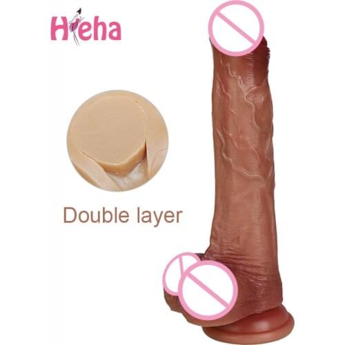 22.5CM Huge Realistic Silicone Dildo Large Dildo Sex Toy for Women with Thick Glans Real Dong with Powerful Suction Cup Cock