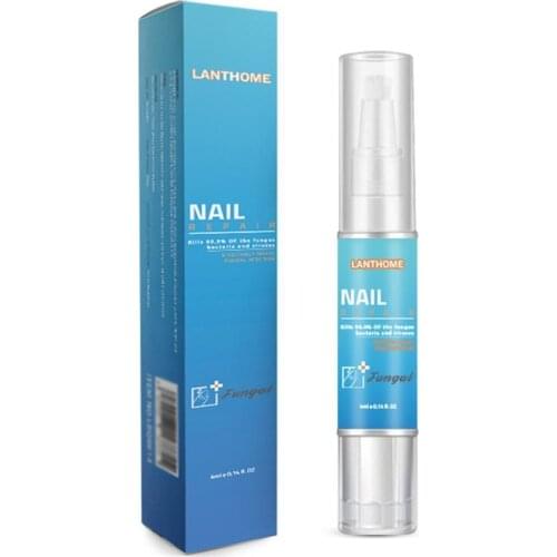 4ML Nail Repair Treatment Liquid Fungus Remover Protective Nail Foot Care Hand Nail Brightening Pen Brush Nourishing R4V8