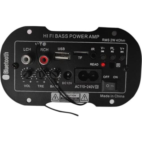 5inch Mini Car Bluetooth 2.1+EDR HiFi Bass Audio Power Amplifier FM Radio Player Car Multimedia- Player
