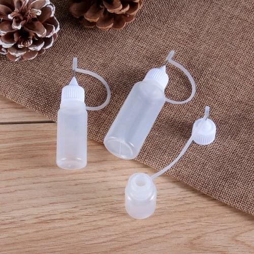 5pcs 5/10/20/30/50/100ML Hot New Glue Applicator Plastic Reuse Bottle for Paper Quilling Home DIY Scrapbooking Paper Craft Tool