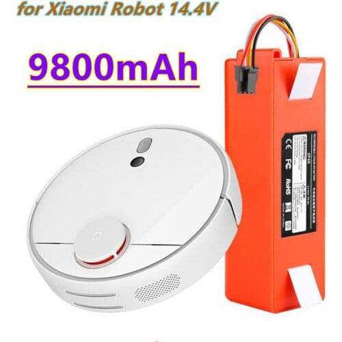 14.4V9.8Ah Robotic Vacuum cleaner Replacement Battery for Xiaomi Robot Roborock S50 S51 S55 Accessory Spare Parts li-ion battery