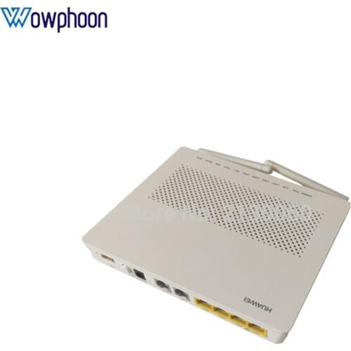 Free shipping gpon onu router huawei hg8245h ont 4GE+2TEL+USB+WIFI English firmware huawei routeur echolife hg8245h
