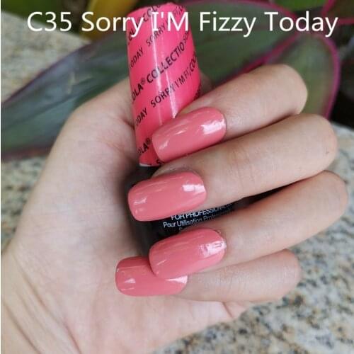 C35 Sorry I'M Fizzy Today 15ml UV LED Gel Polish Vernis Permanent Lasting Shine opies Nail Art (need lamp dry)