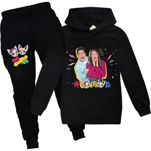 Childrens clothing suits ME CONTRO TE Kids Hoodies Cute Fashion Cartoon Hoodies Girls Sweatshirt and Trousers sets boys Clothes