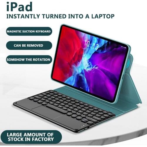 For iPad Pro 12.9 2020 Pro 11 2018 Case Air 4 3 10.9 10.5 10.2 9.7 Magic Touchpad Keyboard Magnetic Bluetooth Keyboard Cover