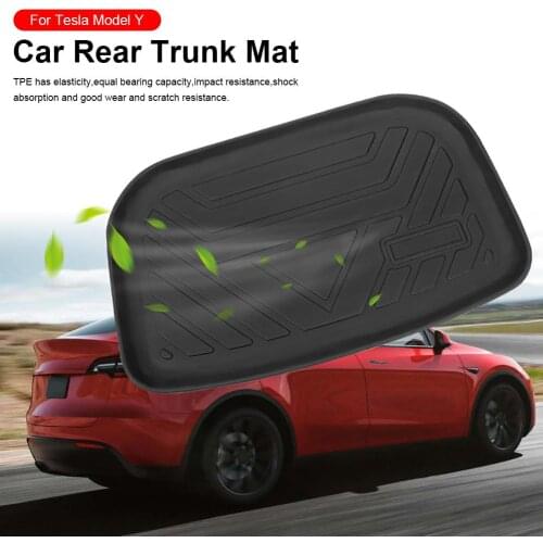 For Tesla Model Y Car Trunk Mats Customized Car Rear Trunk Storage Mat Cargo Tray Trunk Waterproof Protective Mat Pads Accessori