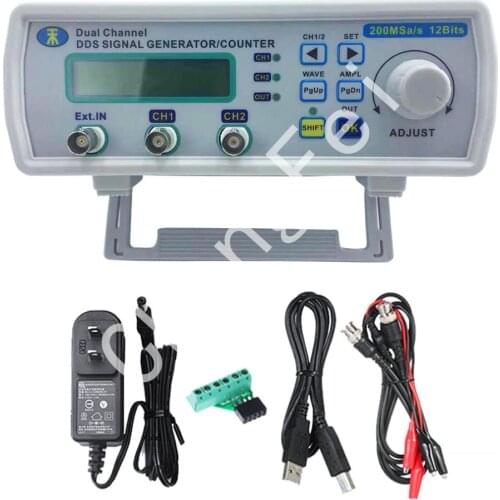 MHS5200A full digital control DDS dual channel function arbitrary wave signal source generator frequency counter counting