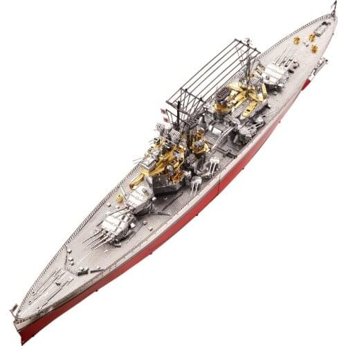 2018 Piececool boat models Figure Toy 3D Metal Nano Puzzle HMS PRINCE OF WALES Kits DIY 3D Laser Cutting Models Jigsaw Toys