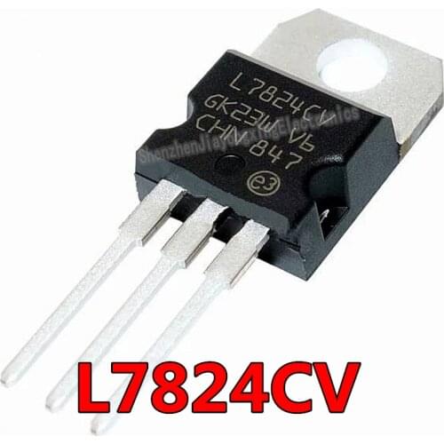 10PCS L7824CV L7824 7824 TO220 LM7824 MC7824 TO-220 new and original IC Chipset