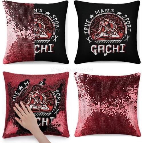 Gachi Sequin Pillowcase Cafe Home Decor Color Changing Pillowcase Sports for Men True Sport Aniki Best Fandom Gachimuchi Billy